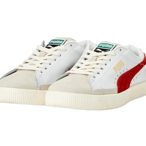 Puma Suede Vintage Basketball Shoes Sneakers White / Red - Picture 3 of 5